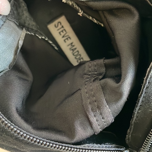 STEVE MADDEN KNEE HIGH BLACK HEELED BOOTS SIZE 6.5 - Picture 5 of 7